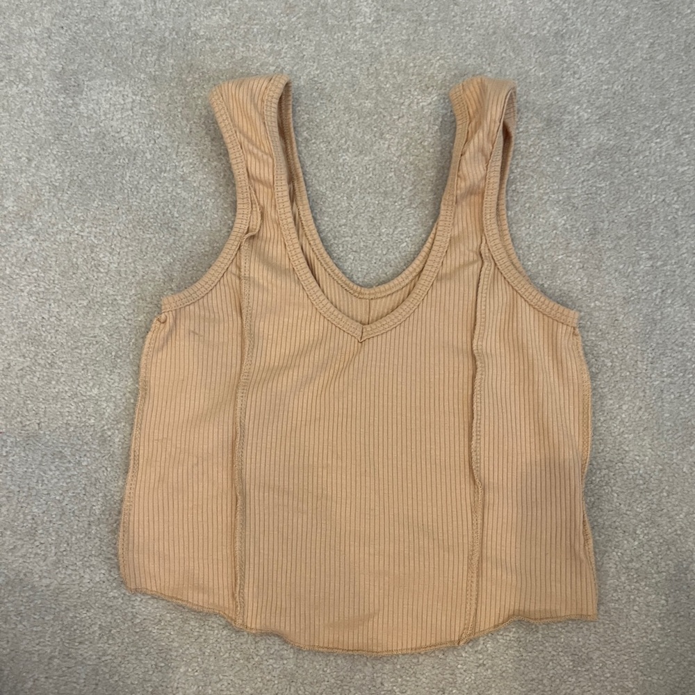 Five dancewear Tan Ribbed Women's Tank Top